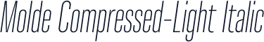 Molde Compressed-Light Italic