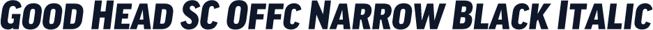 Good Head SC Offc Narrow Black Italic