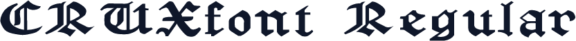 CRUXfont Regular