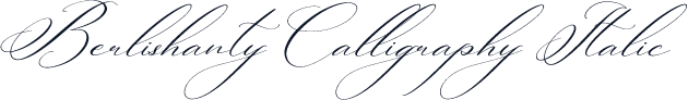 Berlishanty Calligraphy Italic