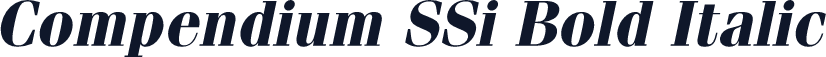 Compendium SSi Bold Italic