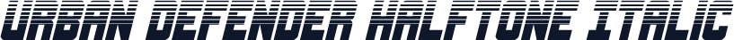 Urban Defender Halftone Italic