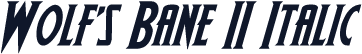 Wolf's Bane II Italic
