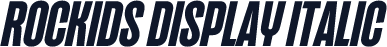 Rockids Display Italic
