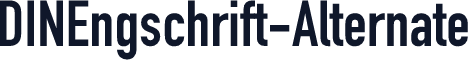 DINEngschrift-Alternate