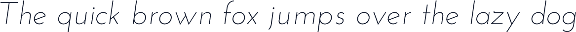 Josefin Sans Light Italic