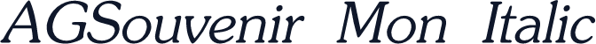 AGSouvenir Mon Italic