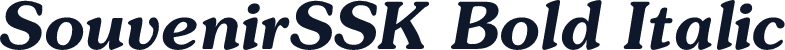 SouvenirSSK Bold Italic