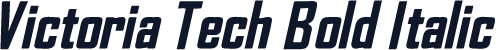 Victoria Tech Bold Italic