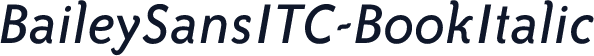 BaileySansITC-BookItalic