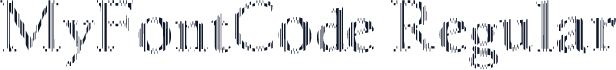 MyFontCode Regular