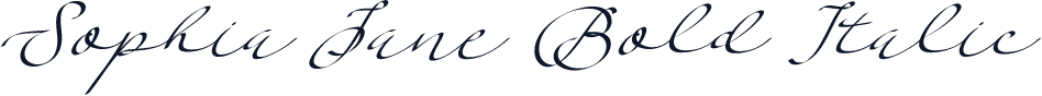 Sophia Jane Bold Italic