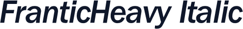 FranticHeavy Italic