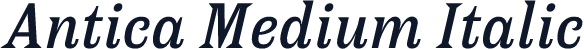 Antica Medium Italic
