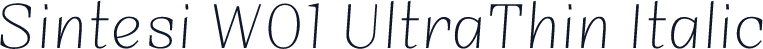 Sintesi W01 UltraThin Italic
