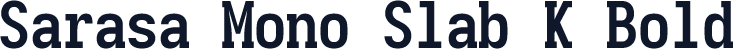 Sarasa Mono Slab K Bold