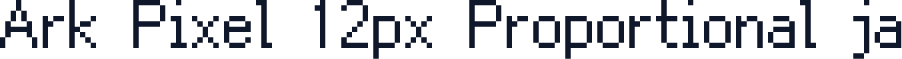 Ark Pixel 12px Proportional ja