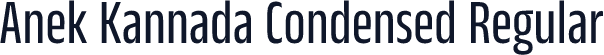 Anek Kannada Condensed Regular