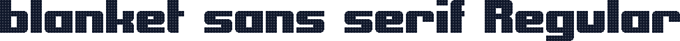 blanket sans serif Regular