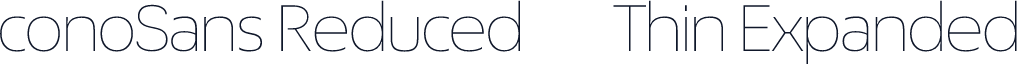 ÉconoSans Reduced 33 Thin Expanded