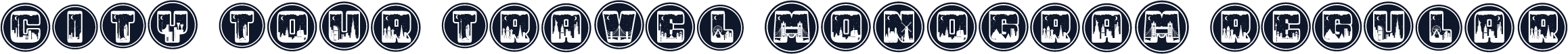 City Tour Travel monogram Regular