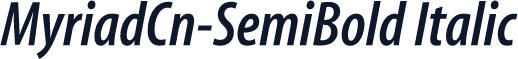 MyriadCn-SemiBold Italic