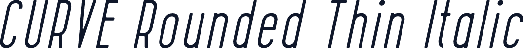 CURVE Rounded Thin Italic