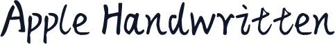 Apple Handwritten