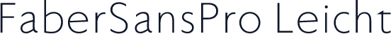 FaberSansPro-Leicht