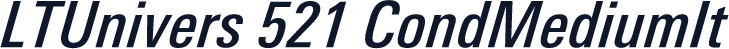 LTUnivers 521 CondMediumIt