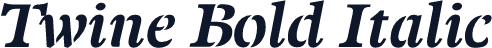 ☞Twine Bold Italic