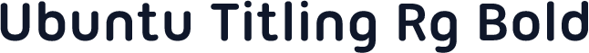 Ubuntu Titling Rg Bold