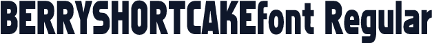 BERRYSHORTCAKEfont Regular