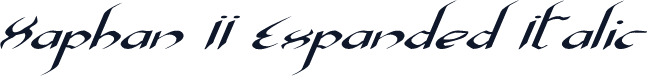 Xaphan II Expanded Italic