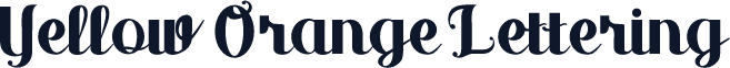 Yellow Orange Lettering