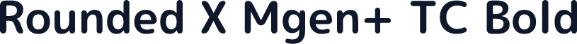 Rounded X Mgen+ TC Bold