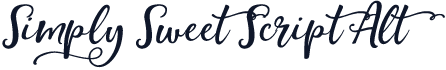 Simply Sweet Script Alt