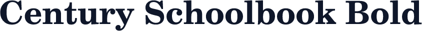 Century Schoolbook Bold