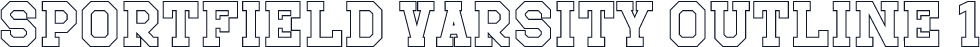 Sportfield Varsity Outline 1