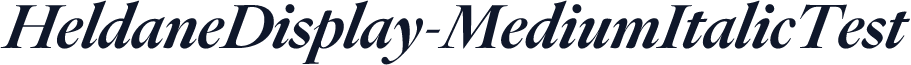 HeldaneDisplay-MediumItalicTest