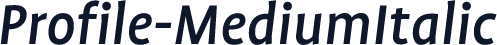 Profile-MediumItalic
