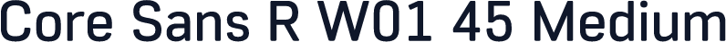 Core Sans R W01 45 Medium