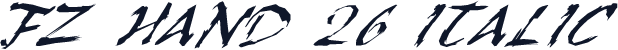 FZ HAND 26 ITALIC