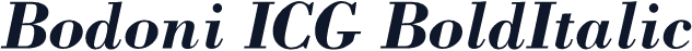 Bodoni ICG BoldItalic