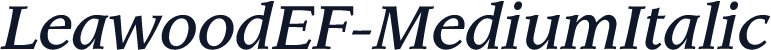 LeawoodEF-MediumItalic