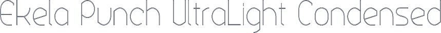 Ekela Punch UltraLight Condensed