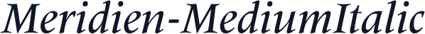 Meridien-MediumItalic