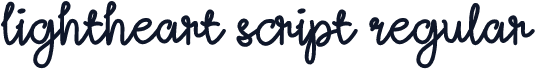 Lightheart Script Regular