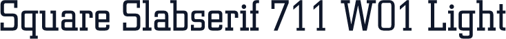 Square Slabserif 711 W01 Light