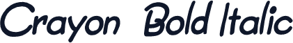 Crayon  Bold Italic